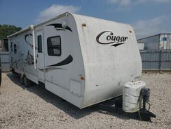 Salvage trucks for sale at Des Moines, IA auction: 2010 Cougar Travel Trailer