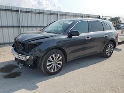 Salvage cars for sale at Kansas City, KS auction: 2015 Acura MDX Technology