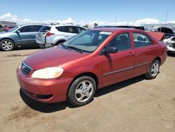 Salvage cars for sale at Brighton, CO auction: 2006 Toyota Corolla CE