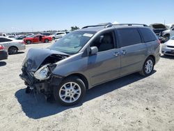 Salvage cars for sale at Antelope, CA auction: 2005 Toyota Sienna XLE