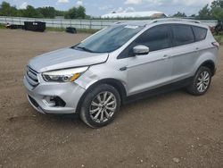 Salvage cars for sale at Columbia Station, OH auction: 2017 Ford Escape Titanium