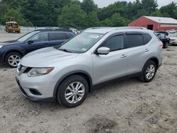 Salvage cars for sale at Mendon, MA auction: 2015 Nissan Rogue S