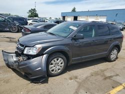 Salvage cars for sale at Woodhaven, MI auction: 2016 Dodge Journey SE