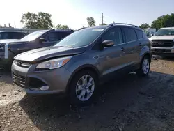 Salvage cars for sale at Lansing, MI auction: 2014 Ford Escape Titanium