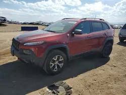 Jeep salvage cars for sale: 2016 Jeep Cherokee Trailhawk