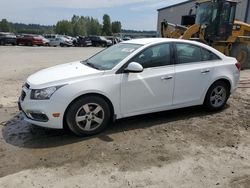 Salvage cars for sale from Copart Arlington, WA: 2015 Chevrolet Cruze LT