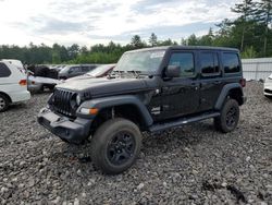 Salvage cars for sale at Windham, ME auction: 2018 Jeep Wrangler Unlimited Sport