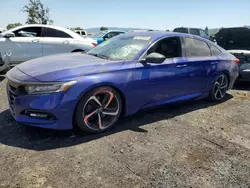 Salvage cars for sale at San Martin, CA auction: 2019 Honda Accord Sport