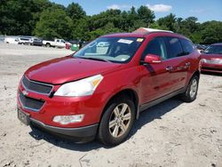 Salvage cars for sale from Copart Mendon, MA: 2012 Chevrolet Traverse LT