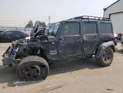 Jeep salvage cars for sale: 2015 Jeep Wrangler Unlimited Sport