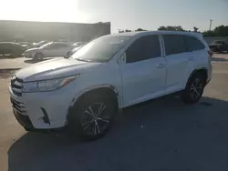 Toyota salvage cars for sale: 2019 Toyota Highlander LE