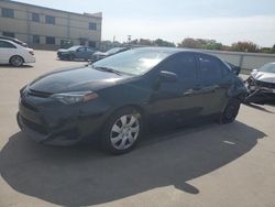 Salvage cars for sale at Wilmer, TX auction: 2017 Toyota Corolla L