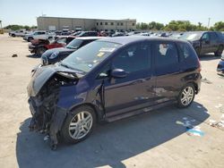 Salvage cars for sale at Wilmer, TX auction: 2008 Honda FIT Sport