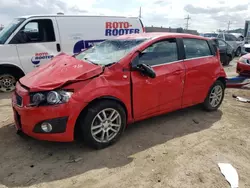 Salvage cars for sale at Chicago Heights, IL auction: 2015 Chevrolet Sonic LT