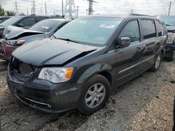 Salvage cars for sale at Elgin, IL auction: 2012 Chrysler Town & Country Touring