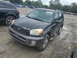 Salvage cars for sale from Copart Madisonville, TN: 2002 Toyota Rav4