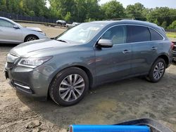 2016 Acura MDX Technology en venta en Waldorf, MD