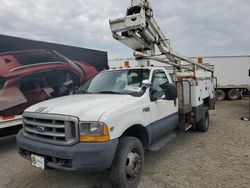 Salvage trucks for sale at West Mifflin, PA auction: 1999 Ford F550 Super Duty