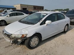 Salvage cars for sale at Kansas City, KS auction: 2010 Honda Civic Hybrid