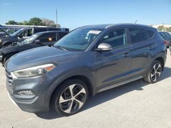 Salvage cars for sale from Copart Orlando, FL: 2017 Hyundai Tucson Limited