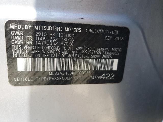 2019 Mitsubishi Mirage ES