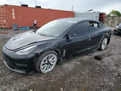 Salvage cars for sale from Copart Homestead, FL: 2022 Tesla Model 3