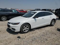 Chevrolet salvage cars for sale: 2016 Chevrolet Malibu LS