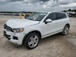 Salvage cars for sale at Houston, TX auction: 2014 Volkswagen Touareg V6 TDI