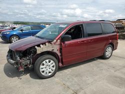 Salvage cars for sale at Grand Prairie, TX auction: 2017 Dodge Grand Caravan SE