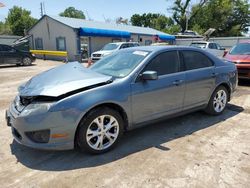 Salvage cars for sale at Wichita, KS auction: 2012 Ford Fusion SE