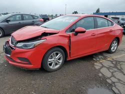 2017 Chevrolet Cruze LT en venta en Woodhaven, MI