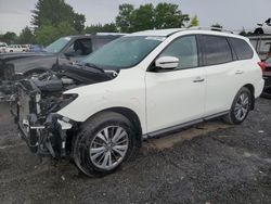 Salvage cars for sale from Copart Finksburg, MD: 2017 Nissan Pathfinder S