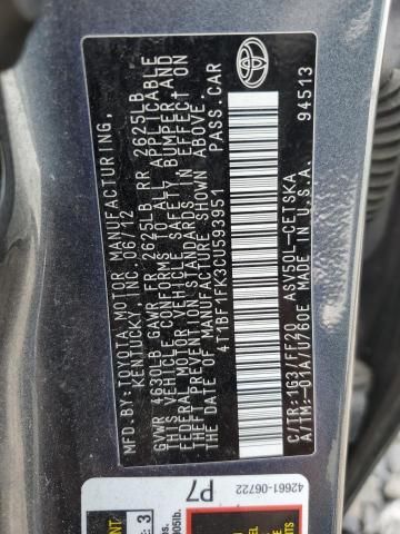 2012 Toyota Camry Base