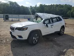 Salvage cars for sale at Grenada, MS auction: 2020 Jeep Cherokee Limited