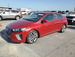 Salvage cars for sale at Grand Prairie, TX auction: 2019 Hyundai Ioniq Limited