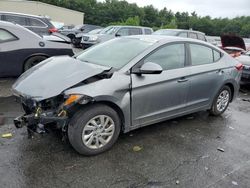 Salvage cars for sale at Exeter, RI auction: 2017 Hyundai Elantra SE