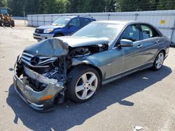 Salvage cars for sale at Arlington, WA auction: 2012 Mercedes-Benz C 250