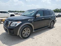 Salvage cars for sale at Houston, TX auction: 2018 Nissan Armada Platinum