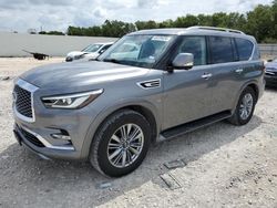 Salvage cars for sale at New Braunfels, TX auction: 2019 Infiniti QX80 Luxe