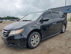 Salvage cars for sale at Woodhaven, MI auction: 2015 Honda Odyssey EXL