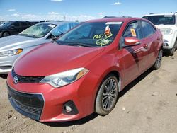 Salvage cars for sale from Copart Brighton, CO: 2015 Toyota Corolla L