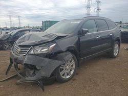 Salvage cars for sale at Elgin, IL auction: 2015 Chevrolet Traverse LT