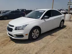 Chevrolet Vehiculos salvage en venta: 2016 Chevrolet Cruze Limited LS