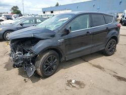 Salvage cars for sale at Woodhaven, MI auction: 2019 Ford Escape SE