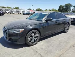 Salvage cars for sale from Copart Sacramento, CA: 2016 Audi A6 Premium Plus