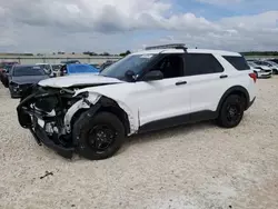 Salvage cars for sale at New Braunfels, TX auction: 2022 Ford Explorer Police Interceptor