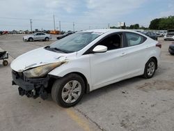 Salvage cars for sale at Oklahoma City, OK auction: 2016 Hyundai Elantra SE