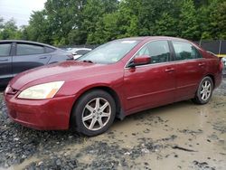 Salvage cars for sale at Waldorf, MD auction: 2004 Honda Accord EX