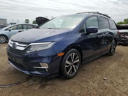 Salvage cars for sale at Elgin, IL auction: 2018 Honda Odyssey Elite