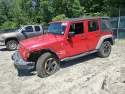 Salvage cars for sale at Candia, NH auction: 2012 Jeep Wrangler Unlimited Sport